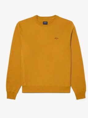 NOAH Classic Crewneck Sweatshirt Golden Brown Embroidered Logo  S